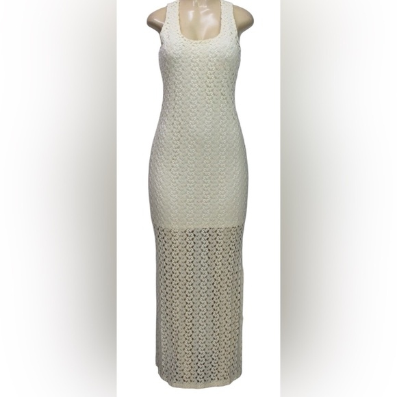 American Rag Cie Dresses & Skirts - American Rag Cie Women's Crocheted Maxi Dress Ivory  Size M